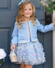Mia Belle Girls Mia Belle Girls Girls Sparkle Tweed Jacket & Butterfly Tutu Skirt Set - 2