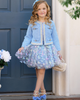 Mia Belle Girls Mia Belle Girls Girls Sparkle Tweed Jacket & Butterfly Tutu Skirt Set - 5