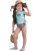 Mia Belle Girls Mia Belle Girls Girls Wild Waves Leopard One-Piece Bow Swimsuit - 1