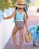 Mia Belle Girls Mia Belle Girls Girls Wild Waves Leopard One-Piece Bow Swimsuit - 5