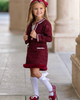 Mia Belle Girls Mia Belle Girls Holiday Cute Festive Jacket and Skirt Set - 3