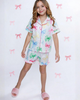 Mia Belle Girls Mia Belle Girls Playful Bow Print Cotton Pajama Short Set - 3