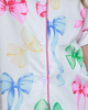 Mia Belle Girls Mia Belle Girls Playful Bow Print Cotton Pajama Short Set - 4
