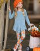 Mia Belle Girls Mia Belle Girls Pumpkin Patch Ruffle Tunic and Legging Set - 5