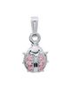 Mia Belle Girls Mia Belle Girls Sterling Silver Pink Ladybug Pendant Necklace - 4