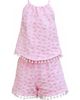 Mia Belle Girls Mia Belle Girls Sunny Daze Pom-Pom Tank and Short Set - 1