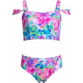 Mia Belle Girls Mia Belle Girls Tropical Bloom Two-Piece Swimsuit