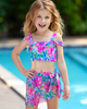 Mia Belle Girls Mia Belle Girls Tropical Bloom Two-Piece Swimsuit - 4