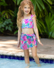 Mia Belle Girls Mia Belle Girls Tropical Bloom Two-Piece Swimsuit - 5