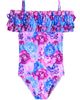 Mia Belle Girls Mia Belle Girls Watercolor Blooms One Piece Swimsuit - 1