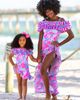 Mia Belle Girls Mia Belle Girls Watercolor Blooms One Piece Swimsuit - 2