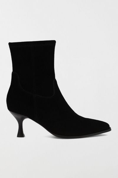 MIA Shoes MIA Shoes MIA Aletta Suede Kitten Heel Bootie in Black, Women's at Urban Outfitters