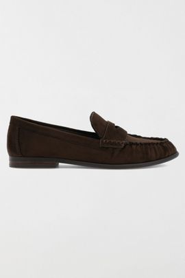 MIA Shoes MIA Shoes MIA Carrson Suede Penny Loafer in Coffee, Women's at Urban Outfitters