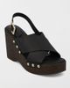 MIA Shoes MIA Shoes MIA Elleiana Studded Wedge Sandal in Black, Women's at Urban Outfitters - 2