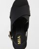 MIA Shoes MIA Shoes MIA Elleiana Studded Wedge Sandal in Black, Women's at Urban Outfitters - 4