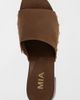MIA Shoes MIA Shoes MIA Emmerie Heeled Mule Wooden Sandal in Cognac, Women's at Urban Outfitters - 4