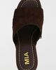 MIA Shoes MIA Shoes MIA Estefany Suede Studded Platform Mule in Chocolate, Women's at Urban Outfitters - 4