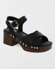 MIA Shoes MIA Shoes MIA Finna Studded Wooden Platform Sandal in Black, Women's at Urban Outfitters - 2