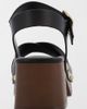 MIA Shoes MIA Shoes MIA Finna Studded Wooden Platform Sandal in Black, Women's at Urban Outfitters - 3