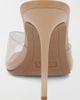 MIA Shoes MIA Shoes MIA Gwyneth Peep Toe Stiletto Mule in Nude/Clear, Women's at Urban Outfitters - 3