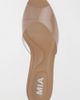 MIA Shoes MIA Shoes MIA Gwyneth Peep Toe Stiletto Mule in Nude/Clear, Women's at Urban Outfitters - 4
