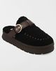 MIA Shoes MIA Shoes MIA Heidee Faux Shearling Buckle Mule in Black/Brown, Women's at Urban Outfitters - 2
