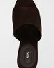 MIA Shoes MIA Shoes MIA Jessica Suede Wedges in Espresso, Women's at Urban Outfitters - 4