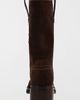 MIA Shoes MIA Shoes MIA Johanna Suede Moto Boot in Chocolate, Women's at Urban Outfitters - 3