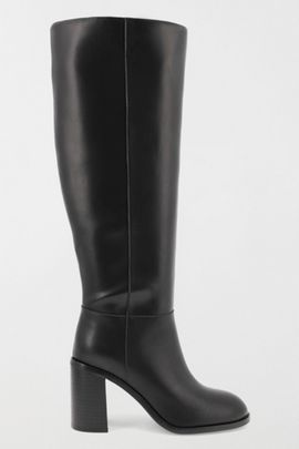 MIA Shoes MIA Shoes MIA Landen Block Heel Knee High Boot in Black, Women's at Urban Outfitters
