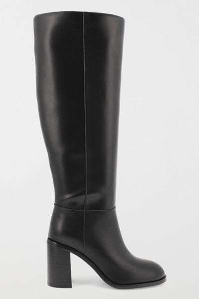 MIA Shoes MIA Shoes MIA Landen Block Heel Knee High Boot in Black, Women's at Urban Outfitters