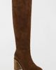 MIA Shoes MIA Shoes MIA Landen Suede Block Heel Knee High Boot in Cognac, Women's at Urban Outfitters - 2