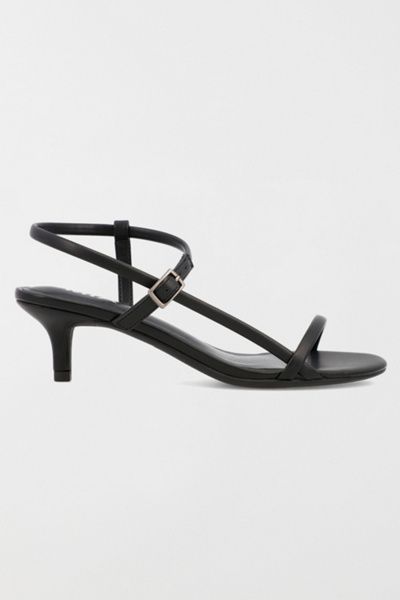 MIA Shoes MIA Shoes MIA Meleani Strappy Kitten Heel Sandal in Black, Women's at Urban Outfitters