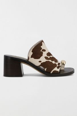 MIA Shoes MIA Shoes MIA Nikita Toe Ring Sandal in Cow Print, Women's at Urban Outfitters
