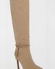 MIA Shoes MIA Shoes MIA Niko Suede Tie Detail Knee High Boot in Beige, Women's at Urban Outfitters - 2