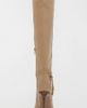 MIA Shoes MIA Shoes MIA Niko Suede Tie Detail Knee High Boot in Beige, Women's at Urban Outfitters - 3