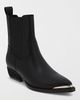 MIA Shoes MIA Shoes MIA Radly Vegan Leather Western Chelsea Boot in Black, Women's at Urban Outfitters - 2