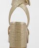 MIA Shoes MIA Shoes MIA Renee Metallic Raffia Platform Sandal in Gold, Women's at Urban Outfitters - 3