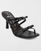 MIA Shoes MIA Shoes MIA Sonja Leather Bow Heeled Sandal in Black, Women's at Urban Outfitters - 2