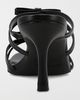MIA Shoes MIA Shoes MIA Sonja Leather Bow Heeled Sandal in Black, Women's at Urban Outfitters - 3