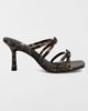 MIA Shoes MIA Shoes MIA Sonja Leopard Bow Heeled Sandal in Tortoise, Women's at Urban Outfitters - 1