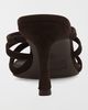 MIA Shoes MIA Shoes MIA Sonja Suede Bow Heeled Sandal in Espresso, Women's at Urban Outfitters - 3
