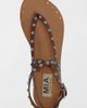 MIA Shoes MIA Shoes MIA Tahirah Strappy Sandal in Cognac W/Beads, Women's at Urban Outfitters - 4