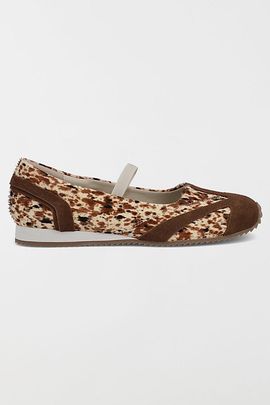 MIA Shoes MIA Shoes MIA Via Pony Hair Mary Jane Sneaker in Brown, Women's at Urban Outfitters