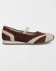 MIA Shoes MIA Shoes MIA Via Retro Suede Mary Jane Sneaker in Chocolate/Cream, Women's at Urban Outfitters - 1