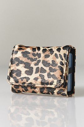 Miamica Leopard Print Snap Pill Case