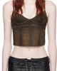 Miaou Miaou Brown Kiko Denim Tank Top - 1