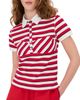 Miaou Miaou Lou Polo Top Warped Stripe - 1