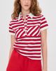 Miaou Miaou Lou Polo Top Warped Stripe - 2
