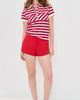 Miaou Miaou Lou Polo Top Warped Stripe - 5