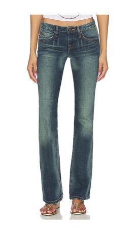 Miaou Miaou Low Rise Flare Jeans